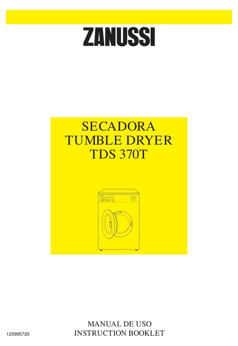 Zanussi TDS370T Instruction booklet