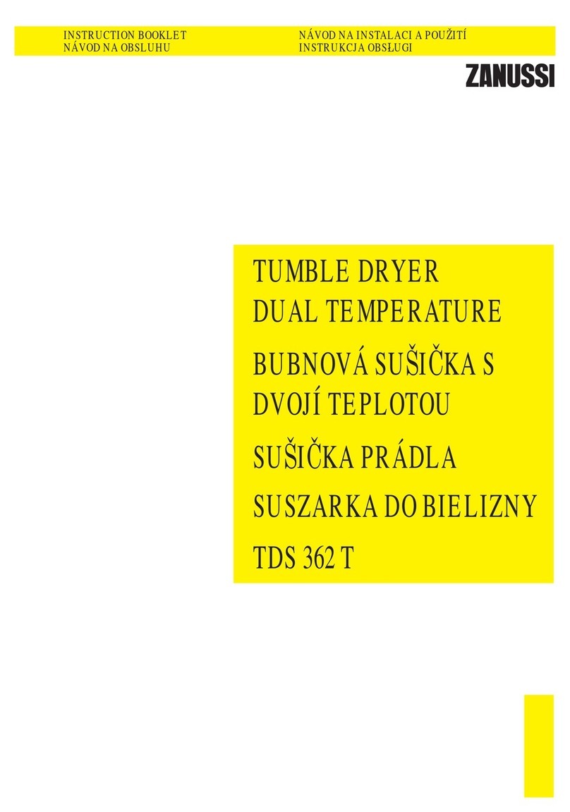 Zanussi TDS 362 T Instruction booklet