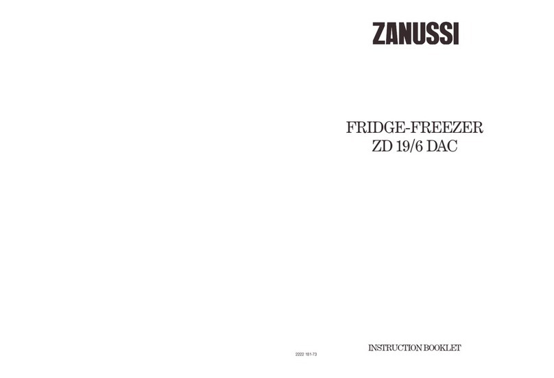 Zanussi ZD 19/6 DAC User manual