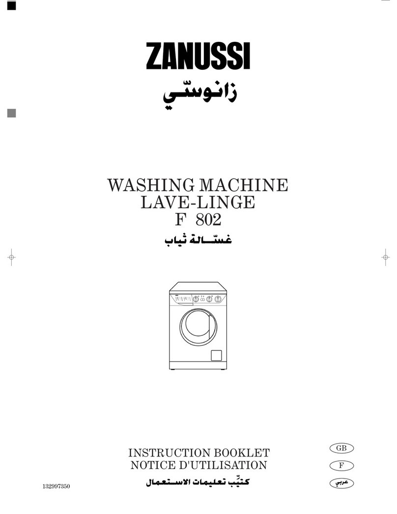 Zanussi F802 User manual