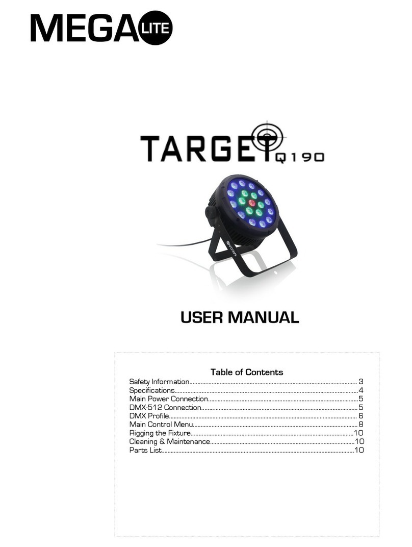 MegaLite Target Q190 user manual