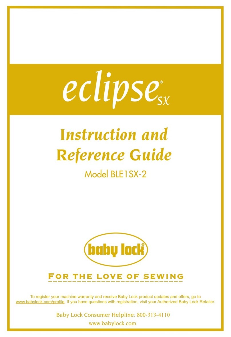 Baby Lock Eclipse SX BLE1SX-2 Technical manual