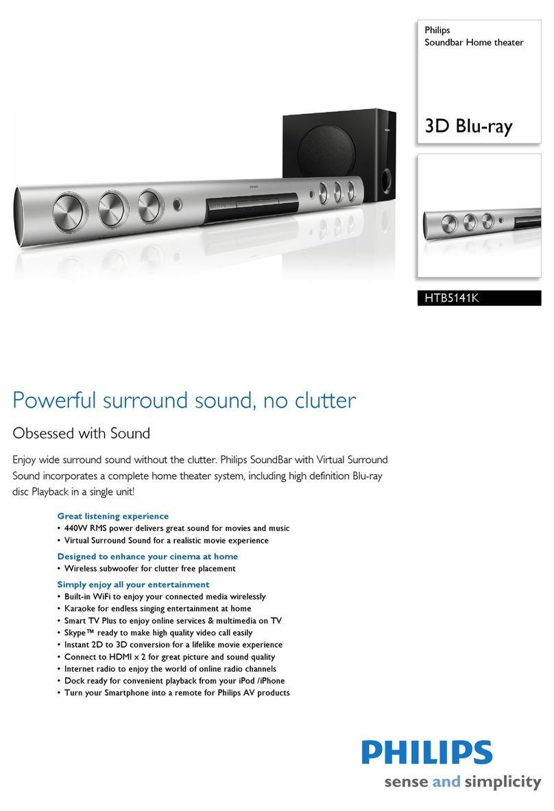 Philips HTB5141K/51 quick guide
