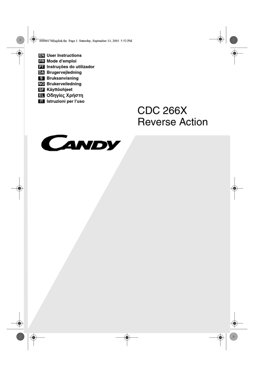 Candy CDC266X CH User manual