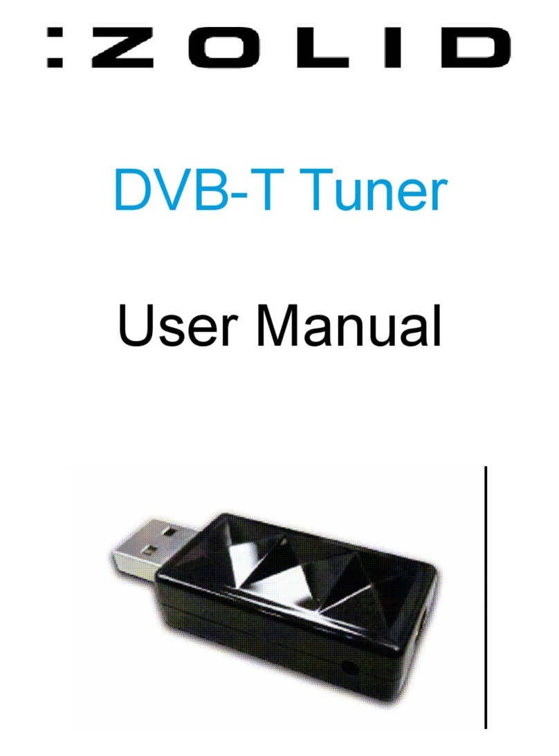 Zolid DVB-T Tuner user manual