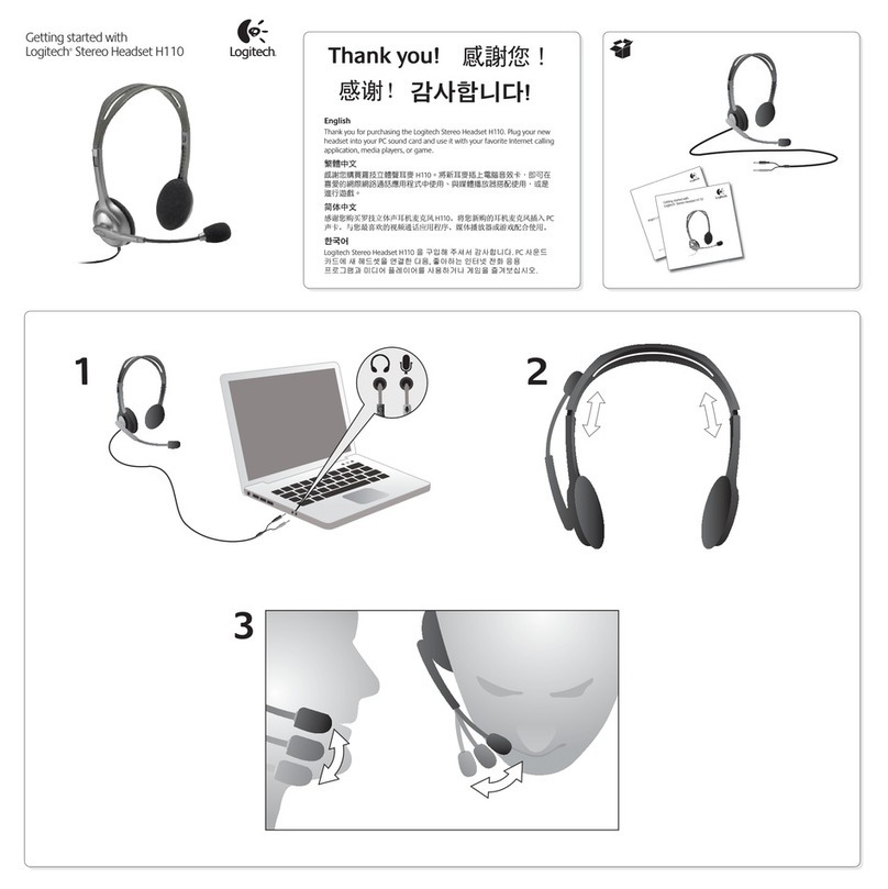 Logitech H110 User manual Logitech H110 User manual