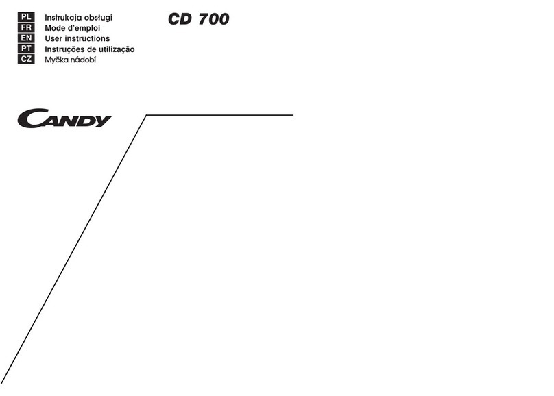 Candy CD 700 User manual Candy CD 700 User manual