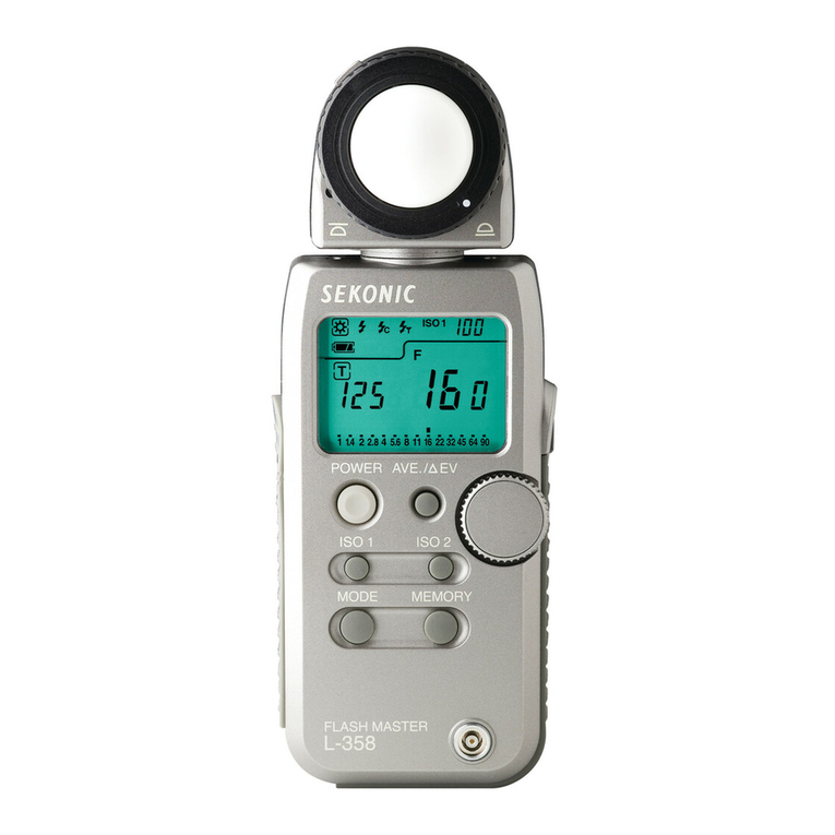 Sekonic FLASH MASTER L-358 Opearting manual