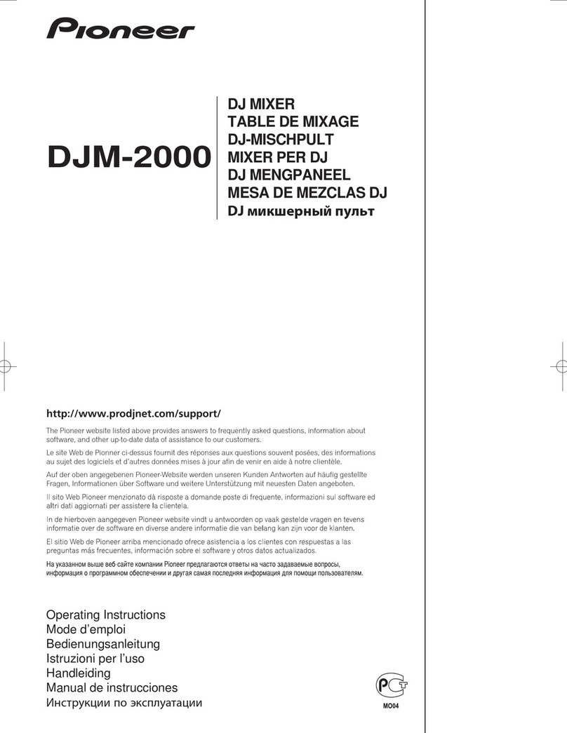 Pioneer DJM-2000 operating instructions