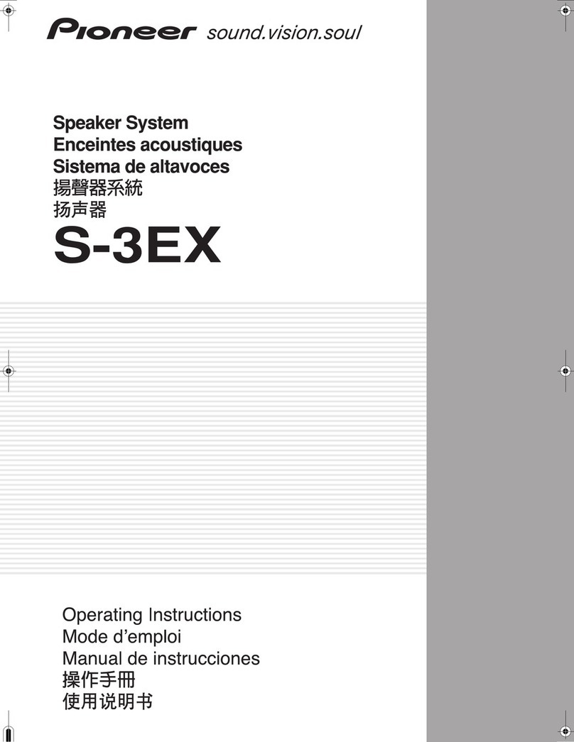 Pioneer S-3EX User manual