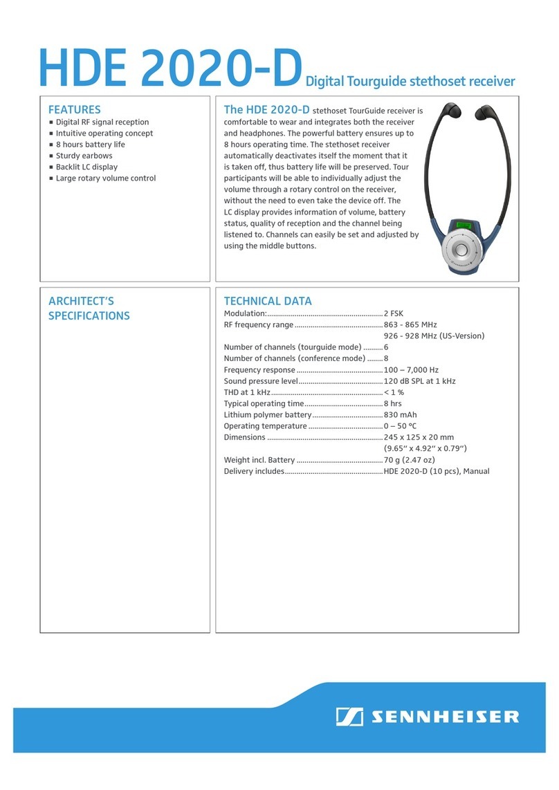Sennheiser HD-E2020-D User manual