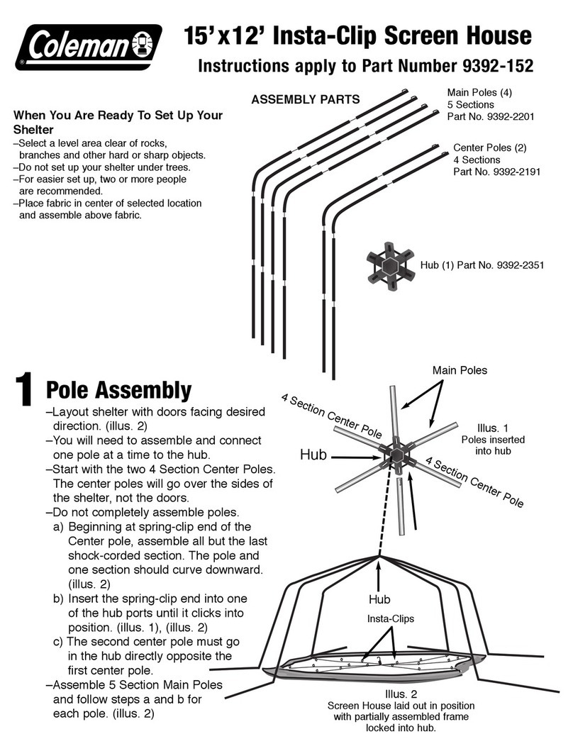 Coleman 9392-152 instructions