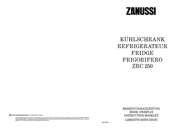 Zanussi ZRC 250 User manual