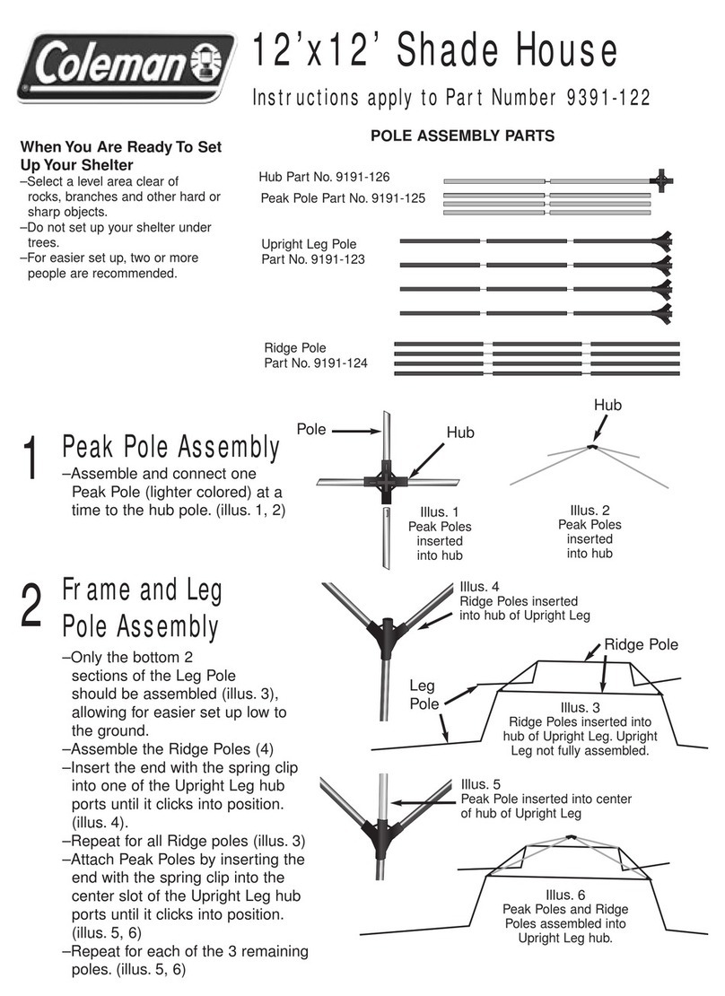Coleman 9391-122 User manual