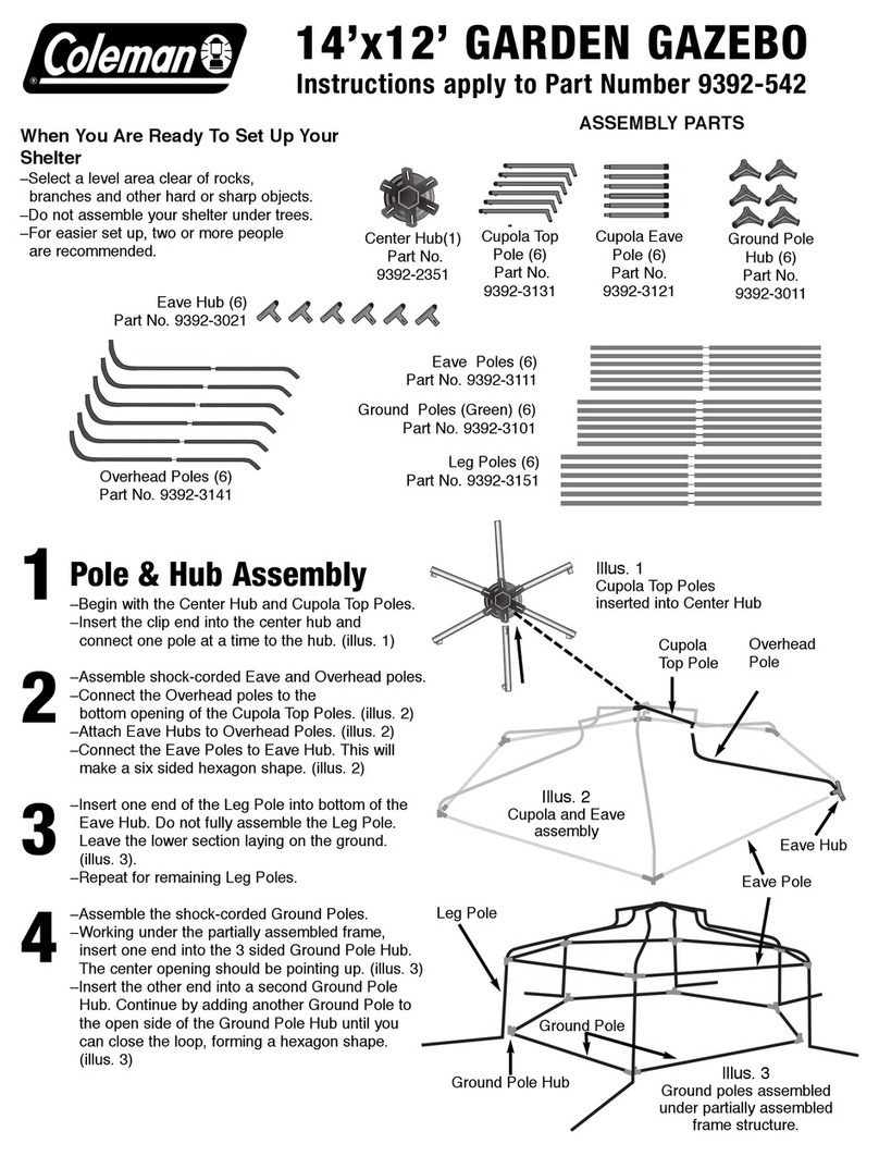 Coleman 9392-542 User manual