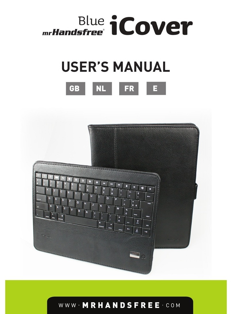 MRHANDSFREE Blue iCover user manual