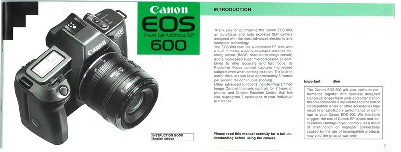 Canon EOS 600 User manual