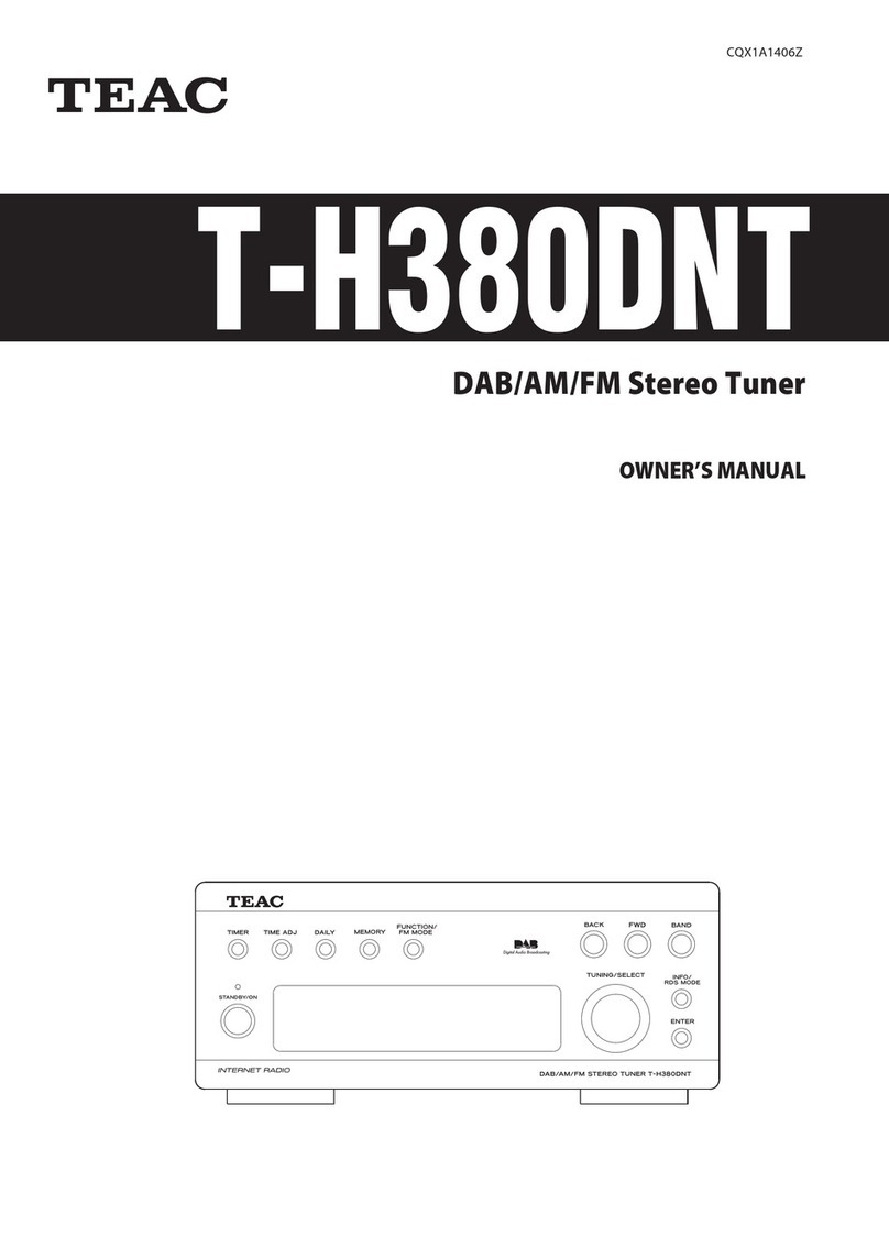 Teac T-H380DNT User manual