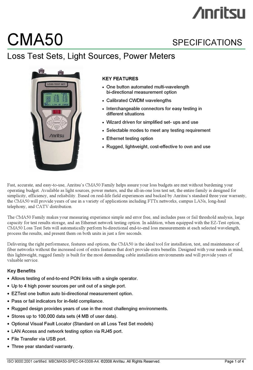 Anritsu CMA50 Specifications