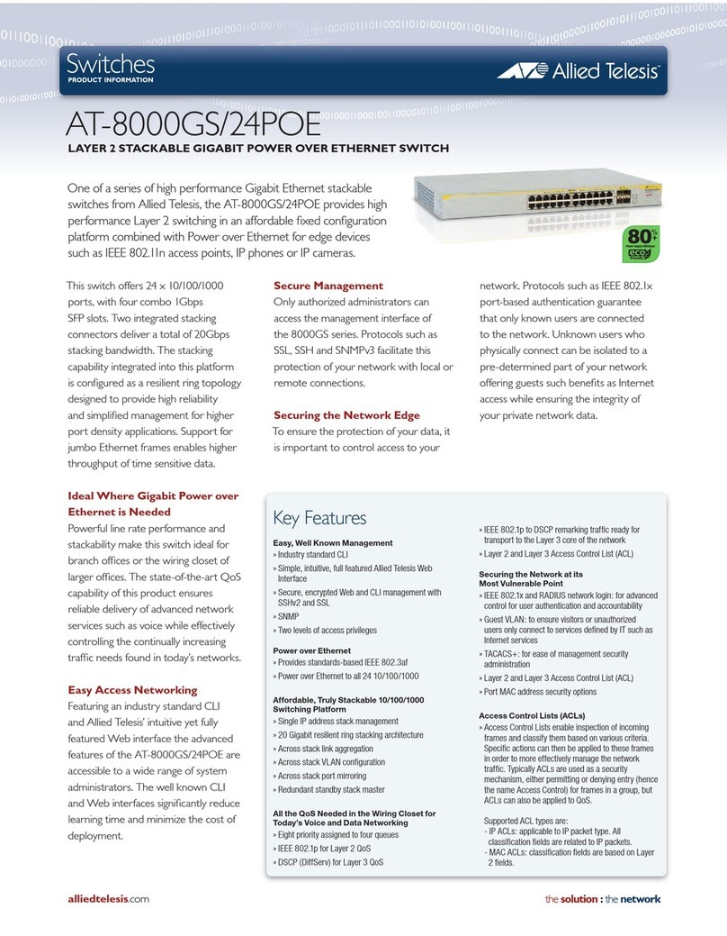 Allied Telesis AT-8000GS/24POE Product information