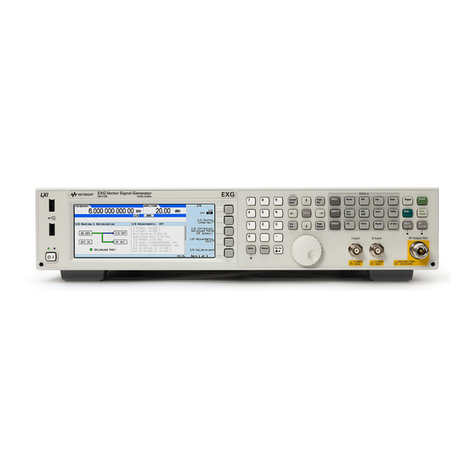 Agilent Technologies MXG (Series A and B) User manual