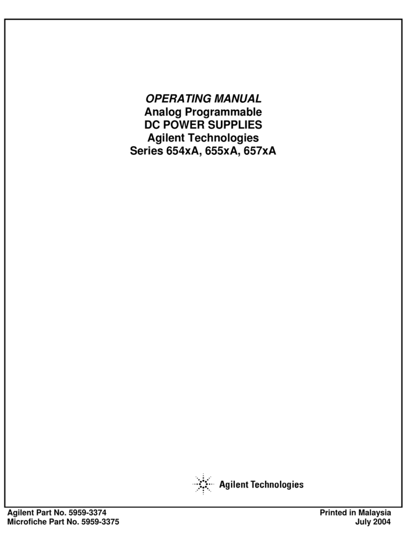Agilent Technologies 654xA Series User manual Agilent Technologies 654xA Series User manual