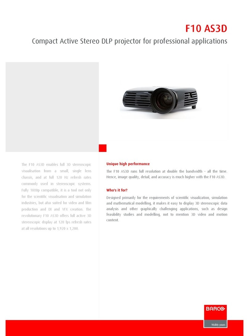 Barco F10 AS3D User manual