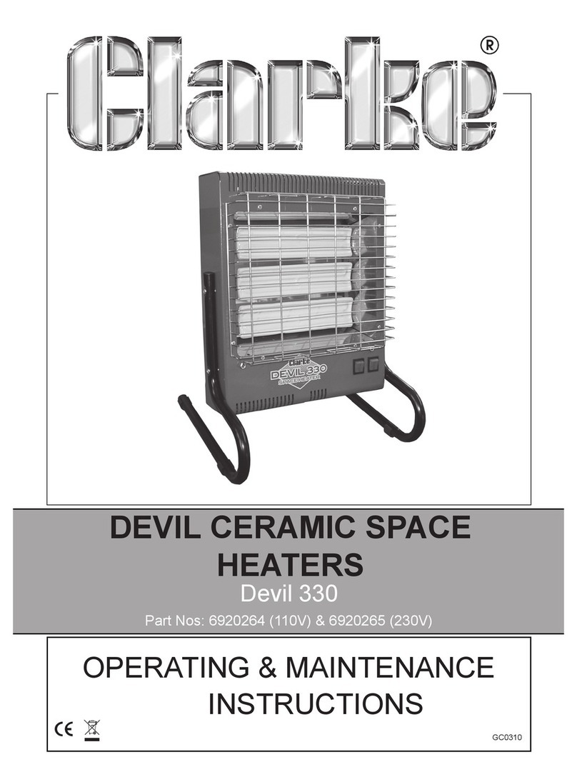 Clarke Devil 330 Operating & maintenance instructions