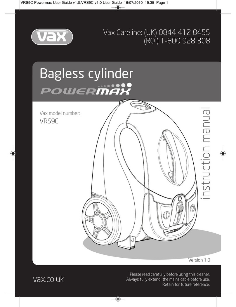 Vax VRS9C Powermax User manual