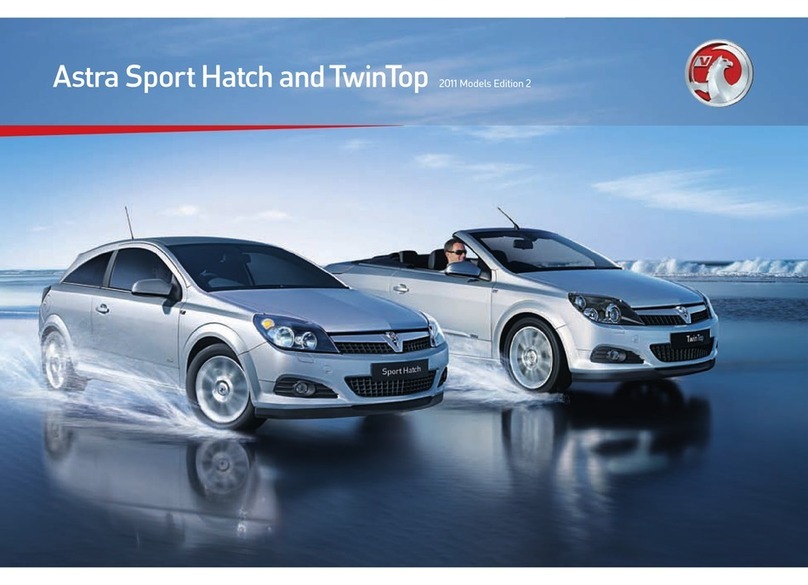 Vauxhall Astra Sport Hatch Edition 2 2011 User manual