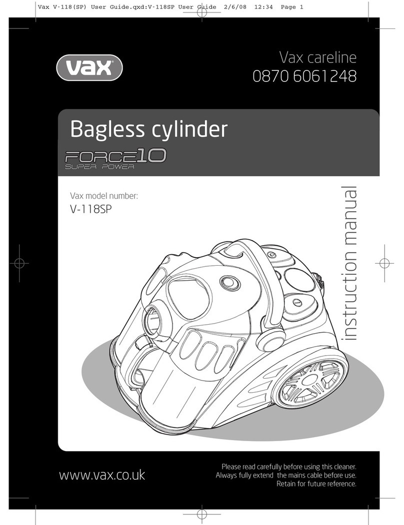 Vax MACH-5 VZL-7015 User manual