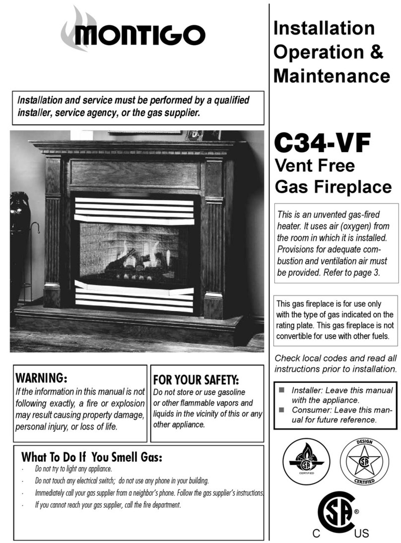 Montigo C34-VF Installation and operating instructions