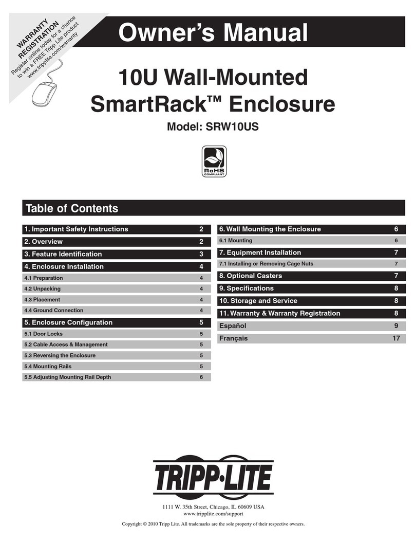 Tripp Lite SmartRack SRW10US owner's manual