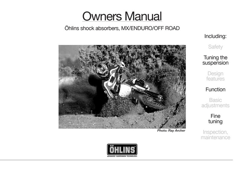 Ohlins HUSABERG MX 2000 User manual Ohlins HUSABERG MX 2000 User manual