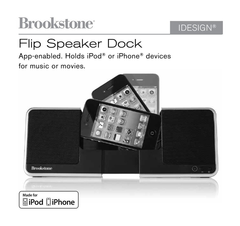 Brookstone Flip Speaker Dock user guide