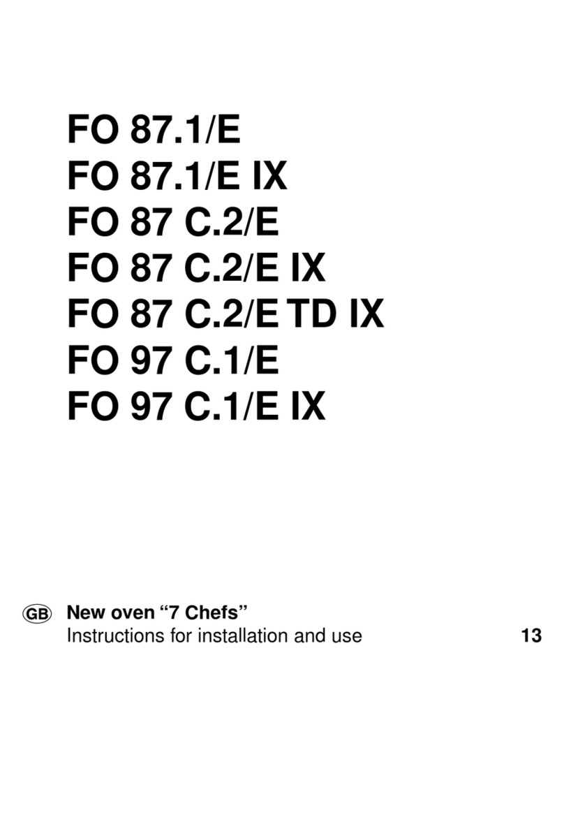 Ariston FO 87.1 E Instructions for installation and use