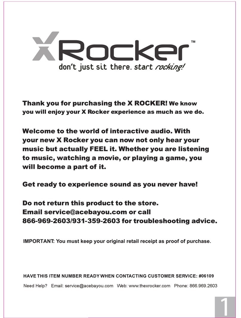 XROCKER Xrocker User manual XROCKER Xrocker User manual