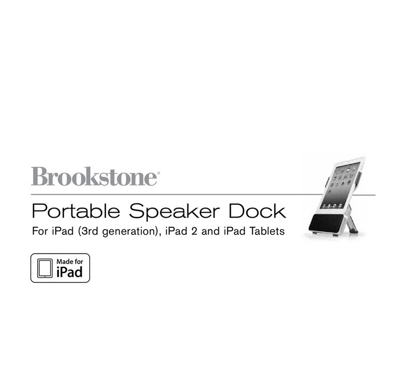 Brookstone Portable Speaker Dock User manual