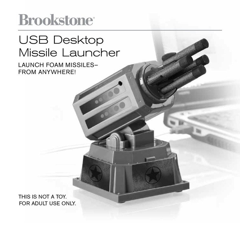 Brookstone USB Desktop Missile Launcher User manual
