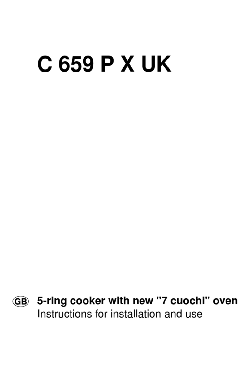 Merloni C 659 P X UK Instructions for installation and use