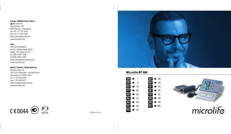 Microlife BP A80 User manual