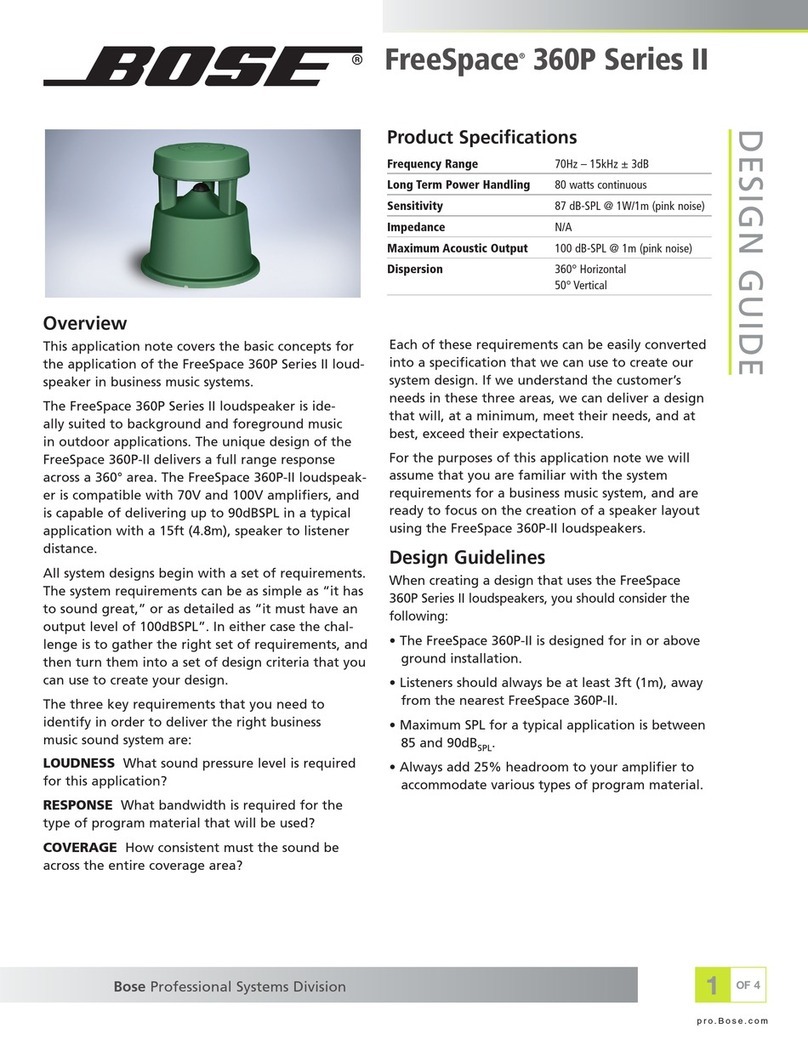 Bose FreeSpace 360P Series II Guide