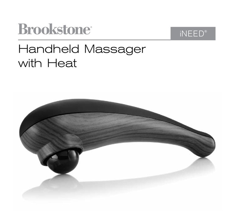 Brookstone Handheld Massager with Heat user guide Brookstone Handheld Massager with Heat user guide