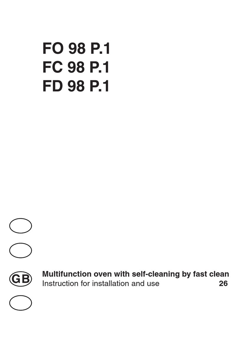 Ariston FO 98 P.1 Instructions for installation and use