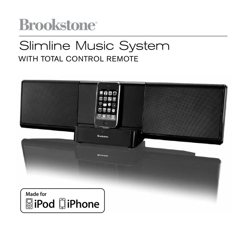 Brookstone Slimline Music System user manual
