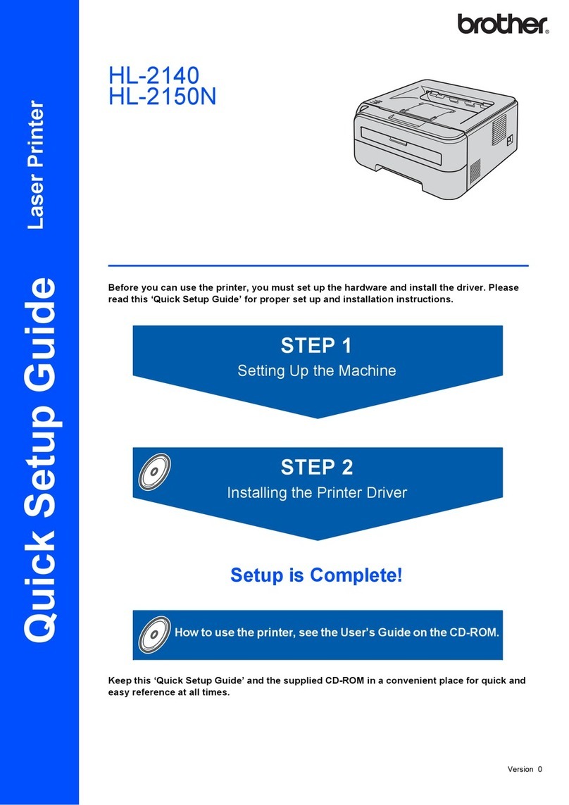 Brother LASER PRINTER HL-2140 User manual