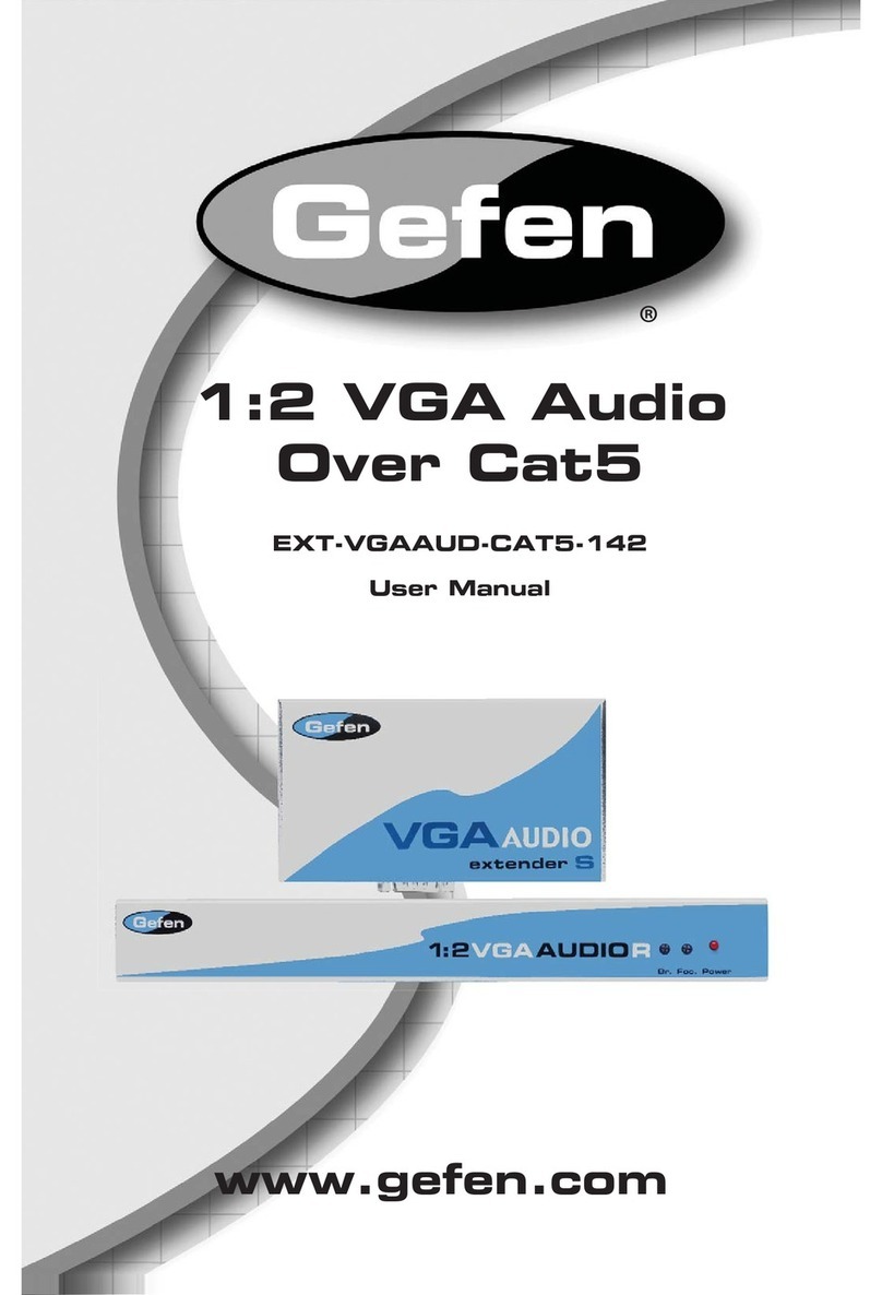 Gefen EXT-VGAAUD-CAT5-142 User manual