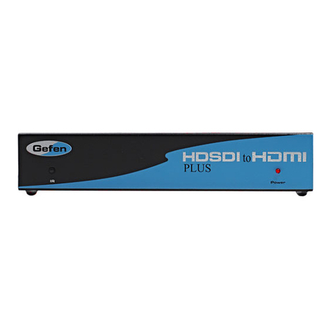 Gefen EXT-HDSDI-2-HDMIS User manual Gefen EXT-HDSDI-2-HDMIS User manual