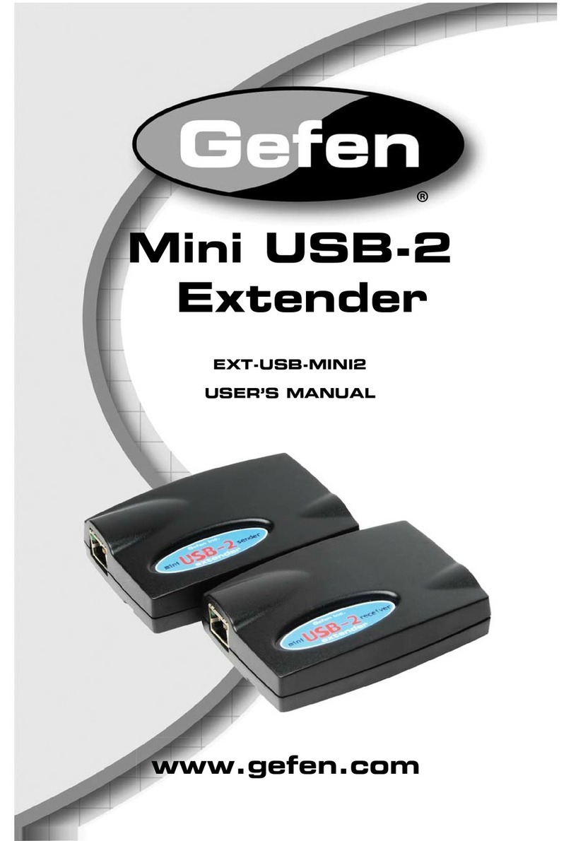 Gefen EXT-USB-MINI2 User manual Gefen EXT-USB-MINI2 User manual