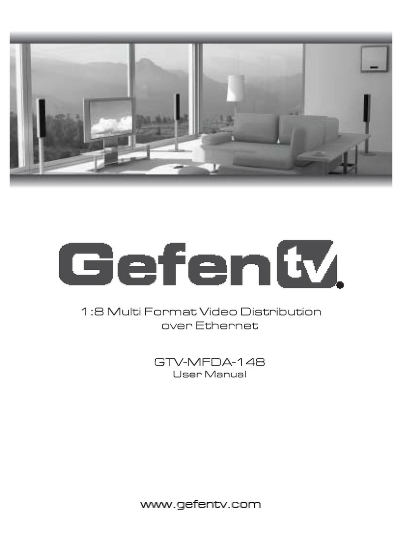 Gefen GTV-MFDA-148 User manual Gefen GTV-MFDA-148 User manual